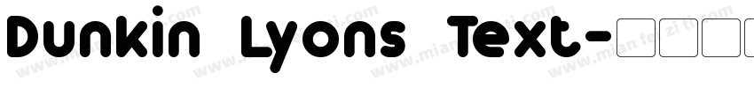 Dunkin Lyons Text字体转换